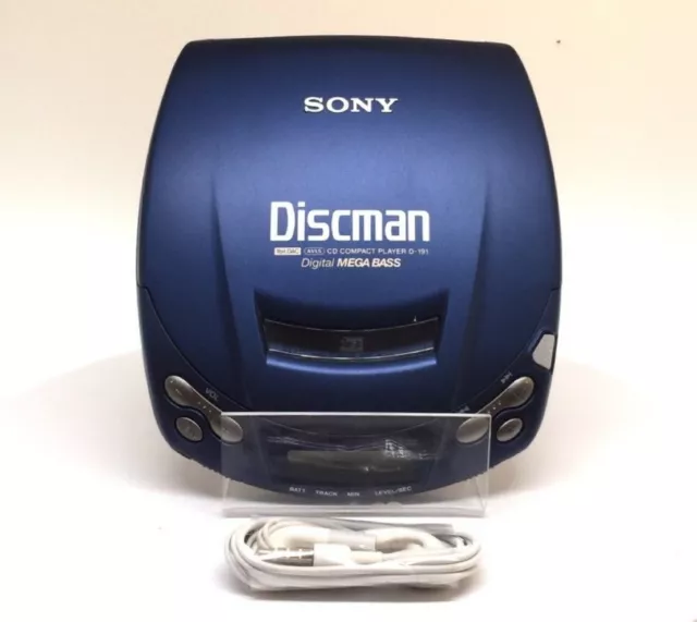 DISQUE SONY D191 - CD Walkman - Lecteur CD portable - Bleu - très bon état ( D-191/lc) EUR 280,78 - PicClick FR