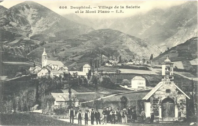 CPA 38 - Village de la Salette et le Mont Piano (Isère) - E.R. - Animated