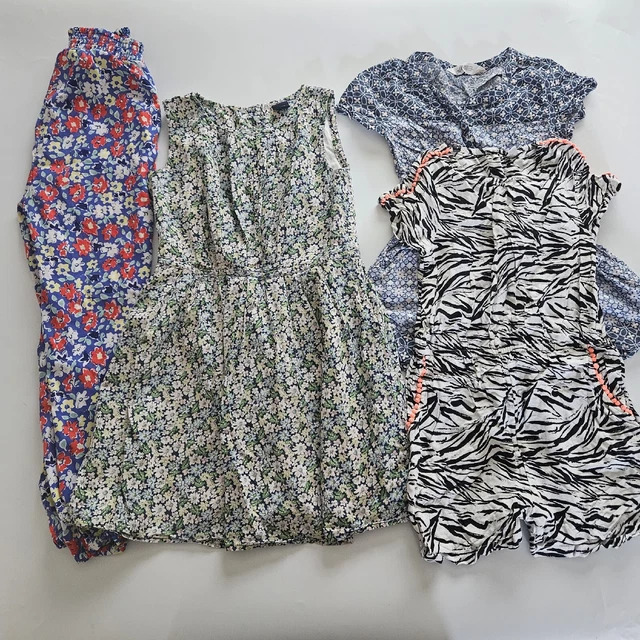 Pacchetto abito Joblot GAP H&m TU ragazze pantaloni floreali vacanze estive 8 9