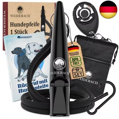 Verbesserte Hundepfeife 2.0 mit stabilerem & lauterem Ton, inkl. Clicker,