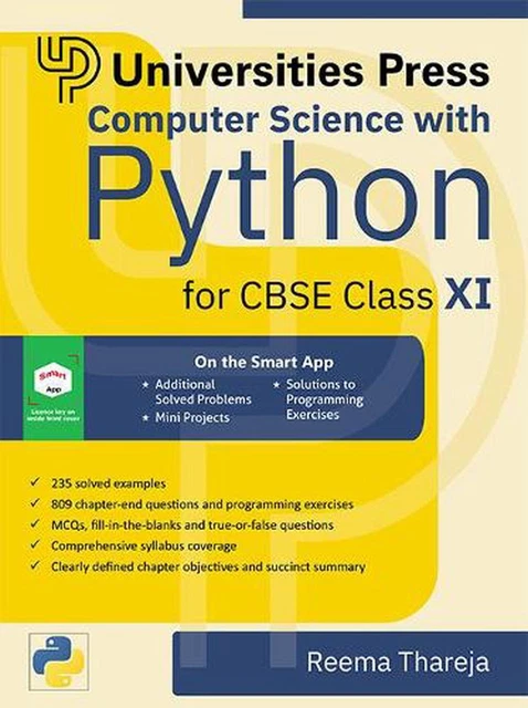 COMPUTER SCIENCE WITH Python for CBSE Class XI by Reema Thareja ...