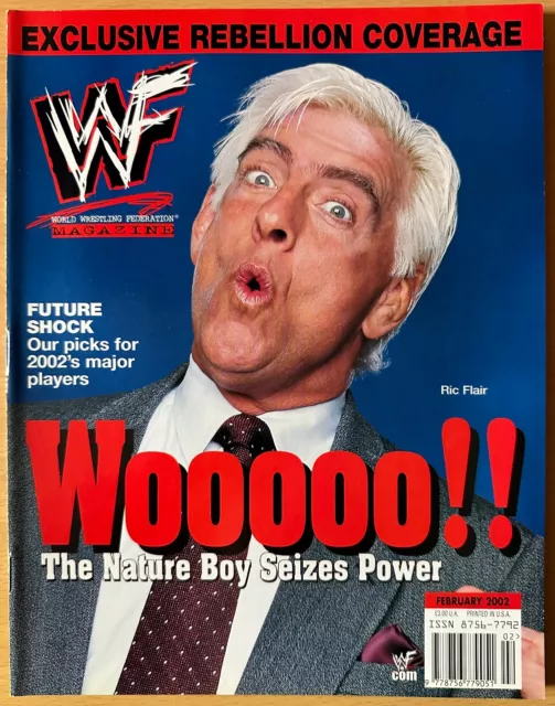 WWF Magazin (UK Edition) Februar 2002 | Ric Flair | Trish Stratus Poster