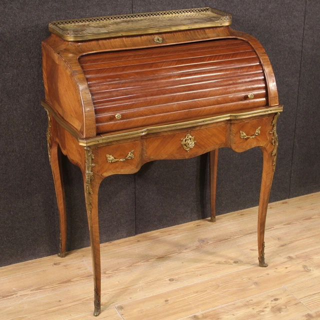 Antique Fore A Roller Napoleon III Furniture Desk Secretary Desk XIX Century 800