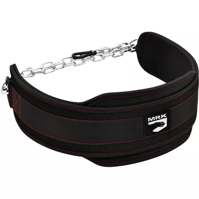 MRK Dipping & Pull Up Weight Belt With Chain Gym Fitness back Support Dips/Ups