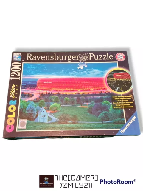 1200 Teile Ravensburger Puzzle Star Line leuchtet Allianz Arena 16187 TOP Funny