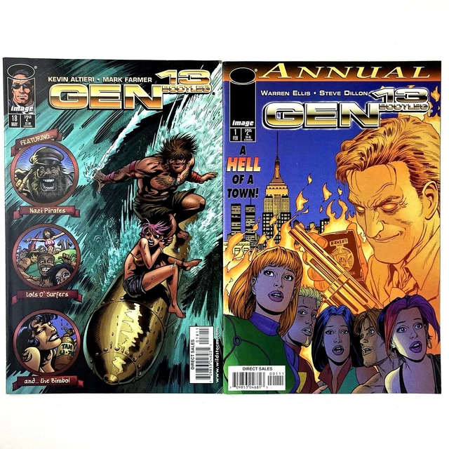 Gen 13 Bootleg 10 Comic Book Lot Image 7 11 12 13 14 15 16 17 18 Annual 1 6