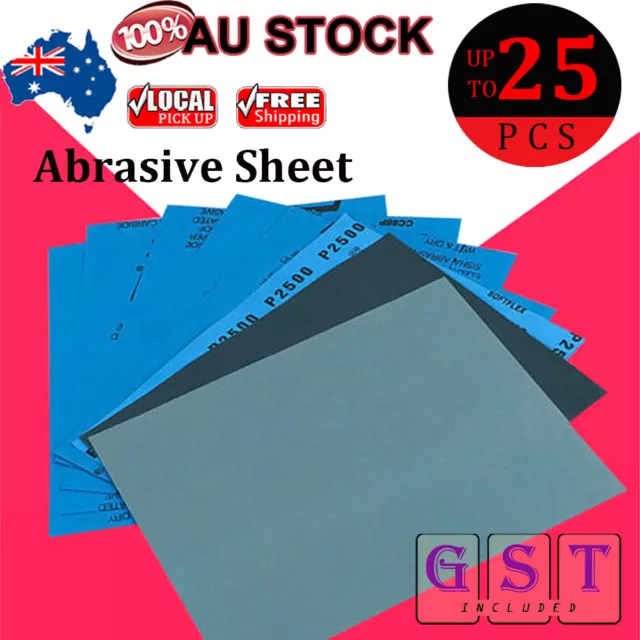 Abrasive sheet 3000 5000 7000 Grit Waterproof Wet Dry Sandpaper Sanding Paper AU