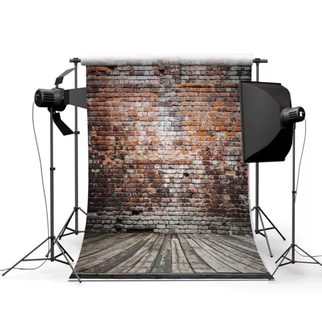 5x7ft Photography Backdrop Vinyl Photo Studio Prop Art Red Brick Wall Background