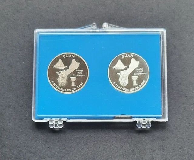 2009 S Territorial Silver & Proof  Quarter Set (Guam)
