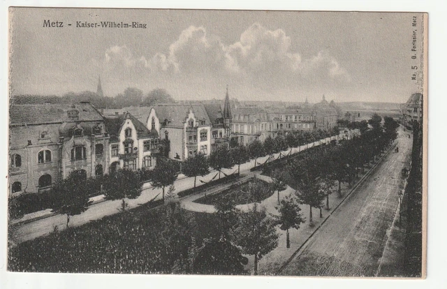 METZ - Moselle - CPA 57 - Rues - le boulevard Empereur Guillaume