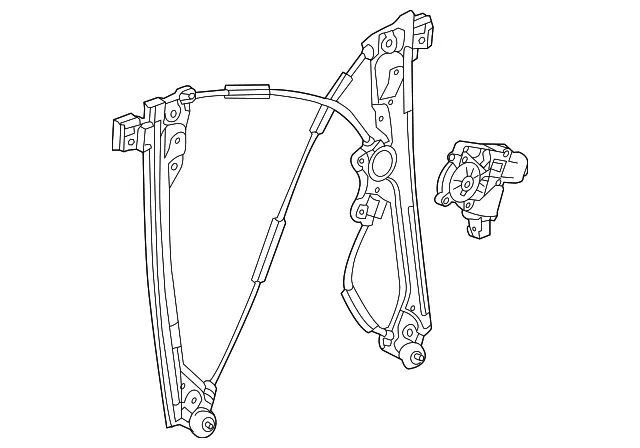 Genuine GM Front Passenger Side Door Window Regulator 84903320