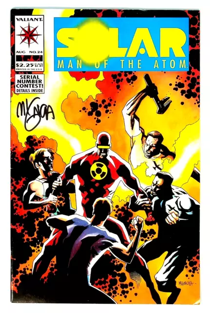 Solar Man of the Atom #24 Signed by Mike Mignola Valiant Comics