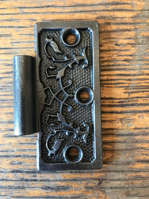 Antique Cast Iron Door Hinge - Right Half Only - 3½" x 3½"
