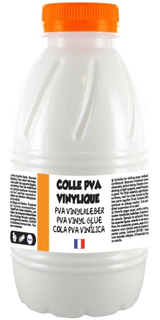 Pegar Pva Blanca Vinilo Papel Cartón Secado Transparente 500Gr Cleopatra