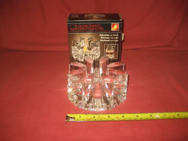 Georgshutte tea light holder warmer glass Glasdesign trivit