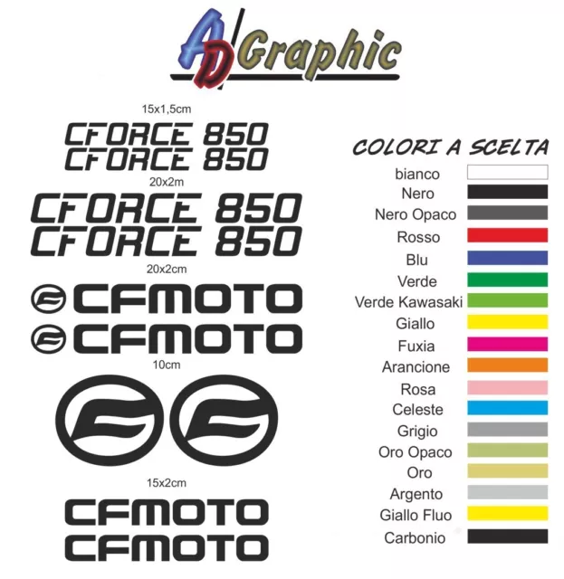 kit adesivi adesivo Stickers sticker compatibile con cf moto cfmoto cforce 850