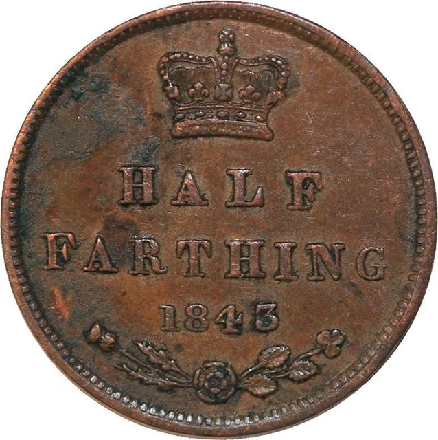 R3575 United Kingdom 1/2 Farthing Victoria 1843 -> Make Offer