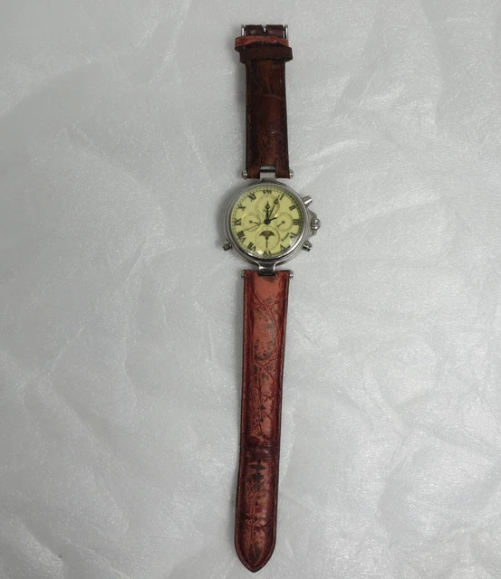 STAUER STAINLESS STEEL Graves 33 Wristwatch Ivory Dial Designer