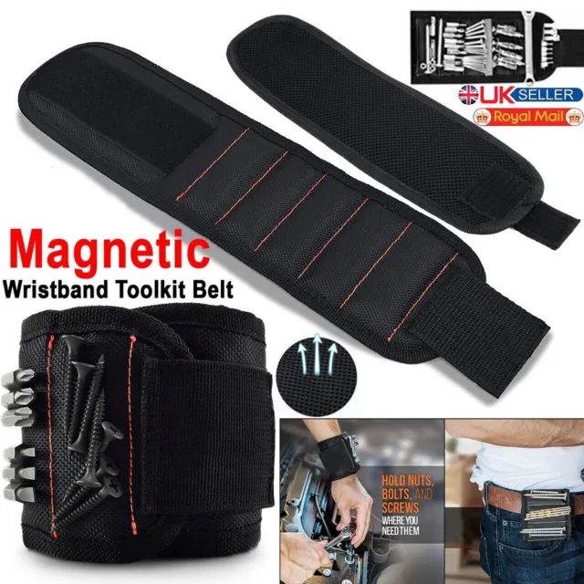 Magnetic Wristband Tool DIY Men Wrist Belt Holder Strap For Bracelet Screws Gift