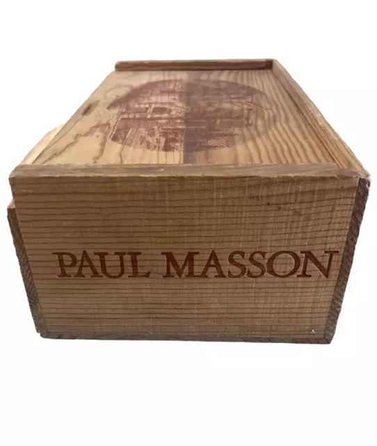 Paul Masson Vintage Vineyards Wine Bottle Box Pinnacle Selection Saratoga CA