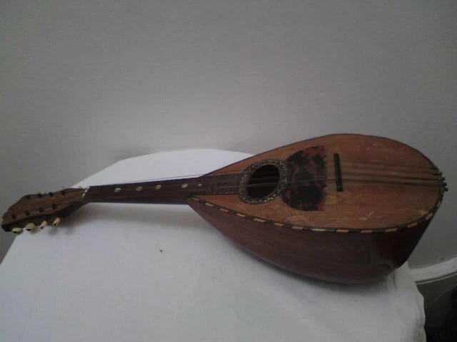 Antique Italian Bowl Back Fratelli Tassinari Napoli Mandolin Italy