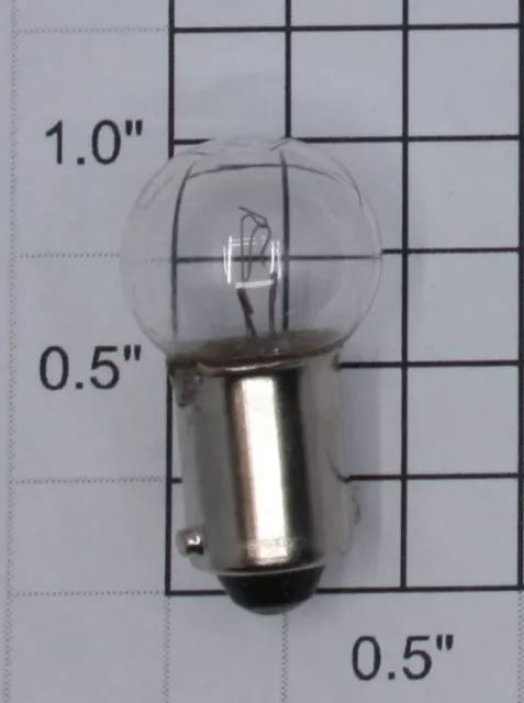 Lionel 57 12-16 Volt Bayonet Base Clear Large Globe Light Bulbs (2)