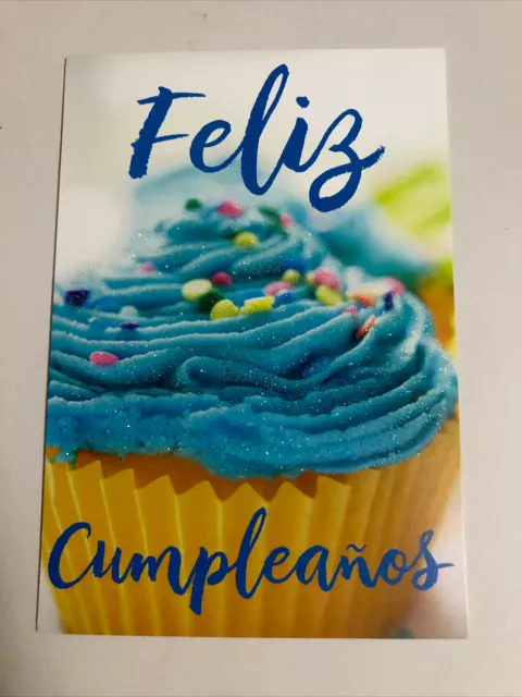 SPANISH HAPPY BIRTHDAY Feliz Cumpleanos Hallmark Greeting Card £2.69 ...