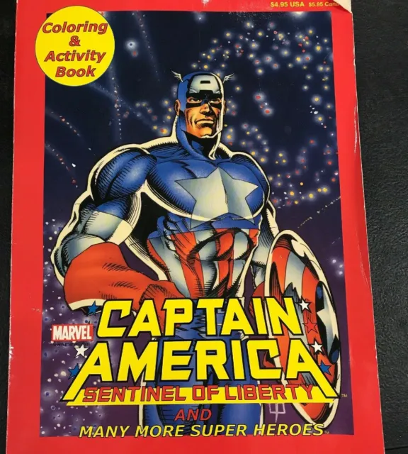 Marvel Captain America Sentinel Of Liberty Kids Coloring And Activity Book