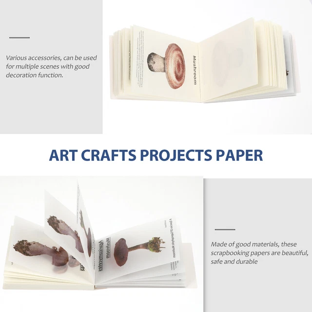 4 Sets DIY Kraft Paperswerk Papier Blätter DIY Hintergrund Papiere 10