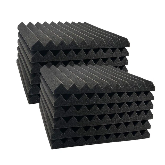 12pcs Acoustic Foam Panel for Noise Reduction KTV Office Sound Absorption