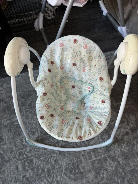 BRIGHT STARTS Vibrating Baby Bouncer Chair Zoo Tails 1.50