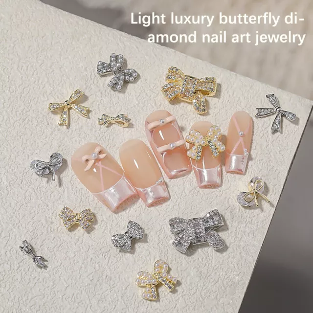 Arco nudo arte en uñas decoraciones diamantes de imitación accesorios de manicura joyería de manicura