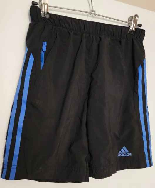 Pantaloncini Adidas ragazzo abbigliamento attivo piccoli 9-10 anni nero poliestere poliestere palestra sportiva