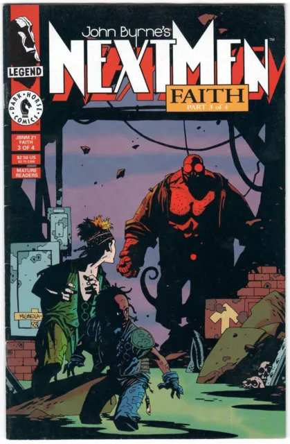 John Byrne's Next Men #21 (1993) FN | 1st full Hellboy app. | Dark Horse Comics