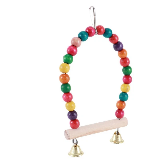 Cage Parrots Birds Perch Hanging Swings Toy Parrots Swing Toy Bird  Supplies