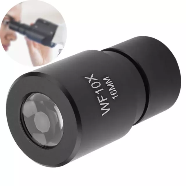 Metal Shell Wide-angle Eyepiece HD Microscope Lens  For Biological Microscopes