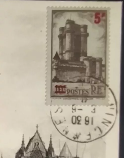 Carte Maximum 1er Jour Timbre N°491 Vincennes Le Donjon 1941 Oblitéré Vincennes 2