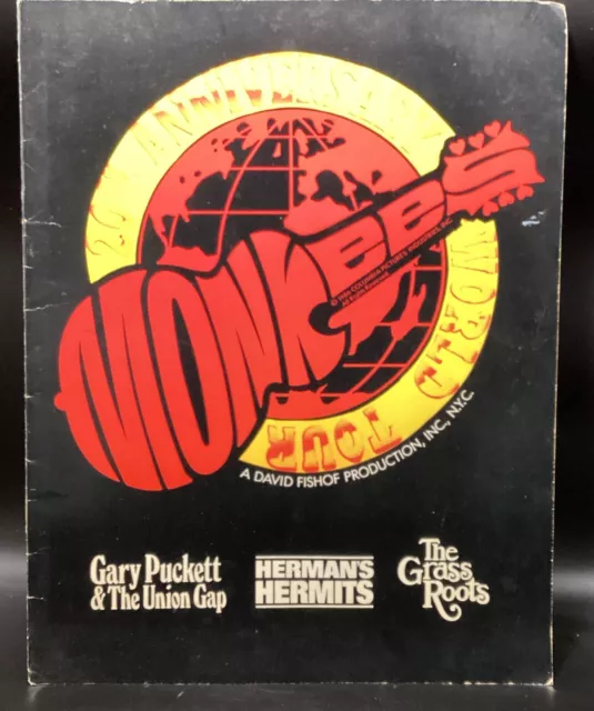 MONKEES 1986 20th ANNIVERSARY TOUR CONCERT PROGRAM BOOK-HERMAN'S HERMITS