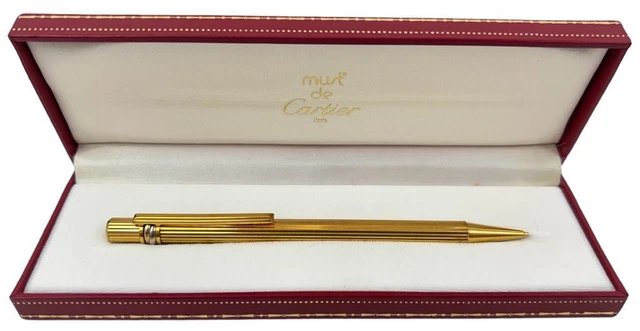 Penna Portamine Cartier Trinity Placcata Oro + Custodia
