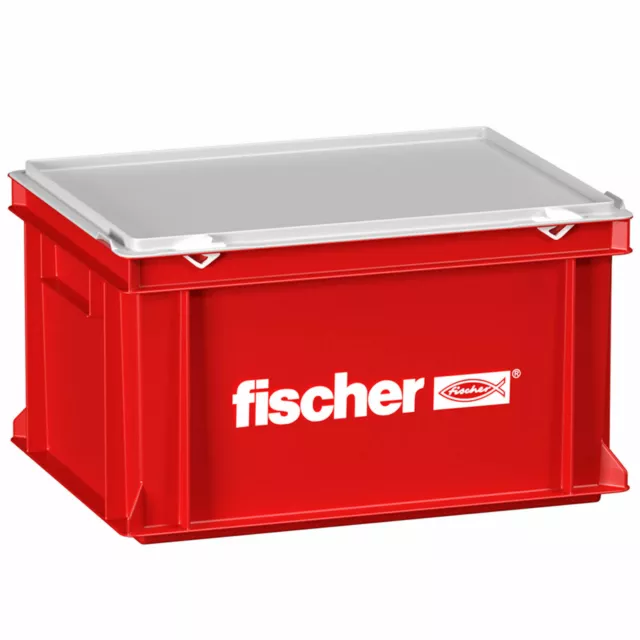 Fischer Handwerker Koffer groß Werkzeugbox Werkzeugkiste Werzeugkasten Rot