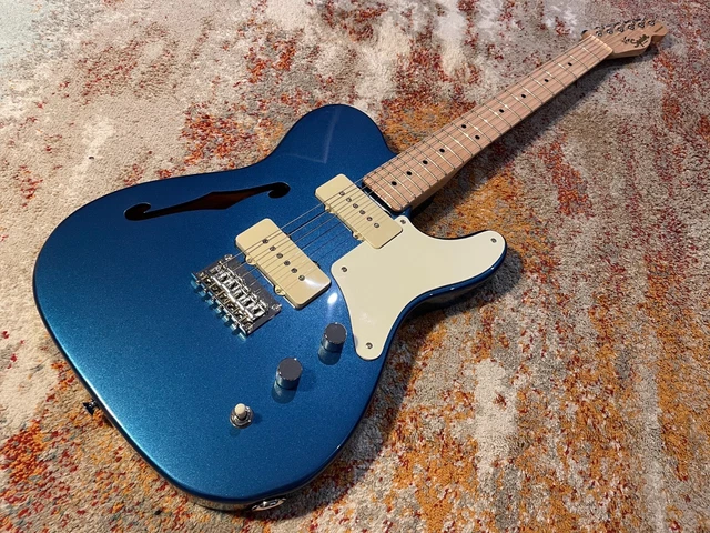 2021 Fender Squier Paranormal Thinline Cabronita Telecaster in Lake Placid Blue