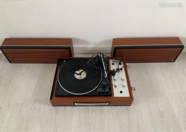 Chaîne Hi-Fi Gaillard Vintage, Radio PO/GO/FM, Platine Vinyle, Enceintes Séparées