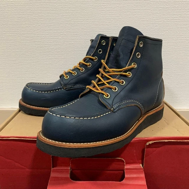 USED RED WING 8853 Square Toe Leather Work Boots Size US 7 Indigo £749. ...