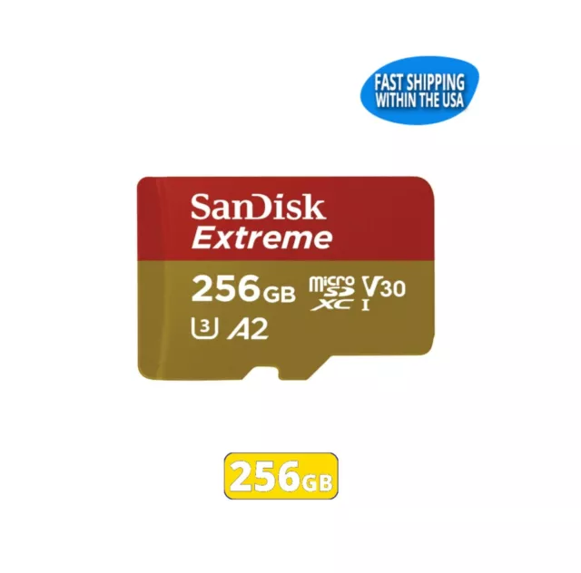 SANDISK 256GB EXTREME MicroSD Memory Card Steam Deck Nintendo Switch