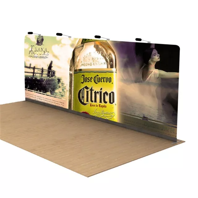 20ft Custom Exhibit Booth Trade Show Display Expo Booth Tension Backdrop System 20ft Custom Exhibit Booth Trade Show Display Expo Booth Tension Backdrop System