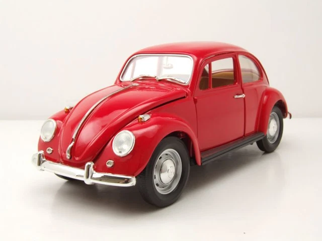 VW Coccinelle 1967 Maquette de Voiture Rouge 1:18 Lucky Die Cast