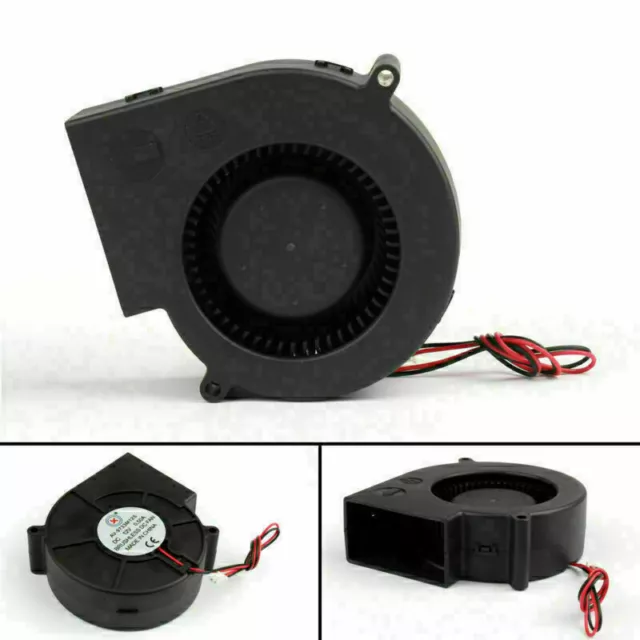 4X DC Brushless Cooling PC Computer Fan 12V 9733s 97x97x33mm 0.5A 2 Pin Wire. UK