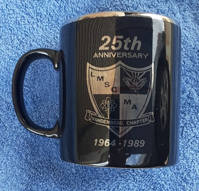 Vintage 1989 Agena Launch 25th Anniversary VAFB 12 oz. Coffee Mug Cup New!
