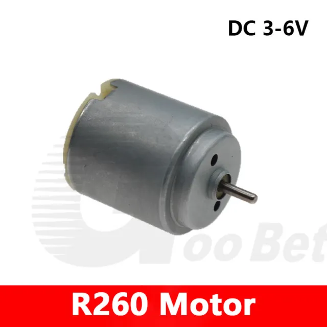 Micro R260 Electric Toy Motor DC 3-6V 2mm Shaft for RC Car Boat 4WD Model DIY