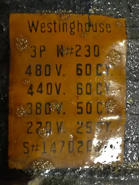 Westinghouse 3P-N-230 Coil